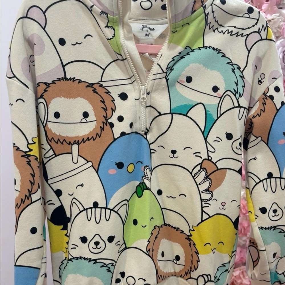 H&M Multicolor Kids Hoodie with Cute Animal Print